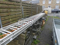 Dubbele aluminium ladder 2x20 - afbeelding 2 van  5