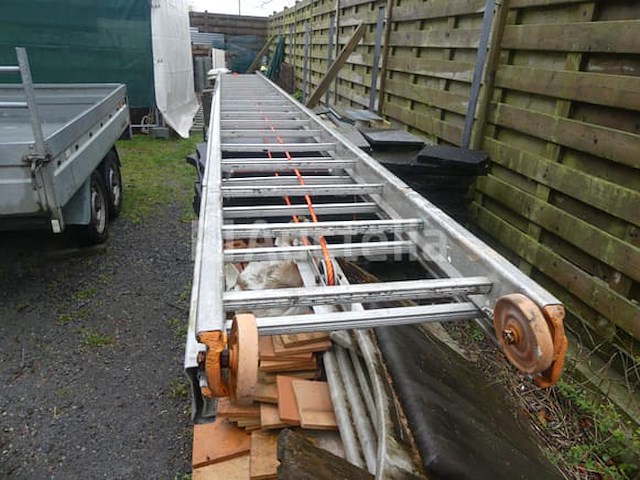 Dubbele aluminium ladder 2x20 - afbeelding 3 van  5