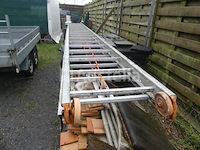 Dubbele aluminium ladder 2x20 - afbeelding 3 van  5