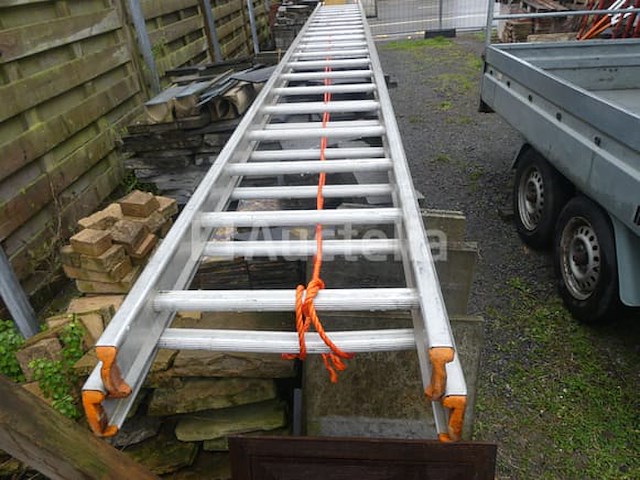 Dubbele aluminium ladder 2x20 - afbeelding 4 van  5