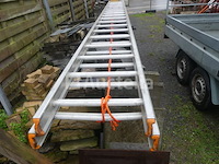 Dubbele aluminium ladder 2x20 - afbeelding 4 van  5