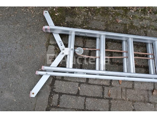 Dubbele aluminium ladder 2x21 - afbeelding 1 van  8