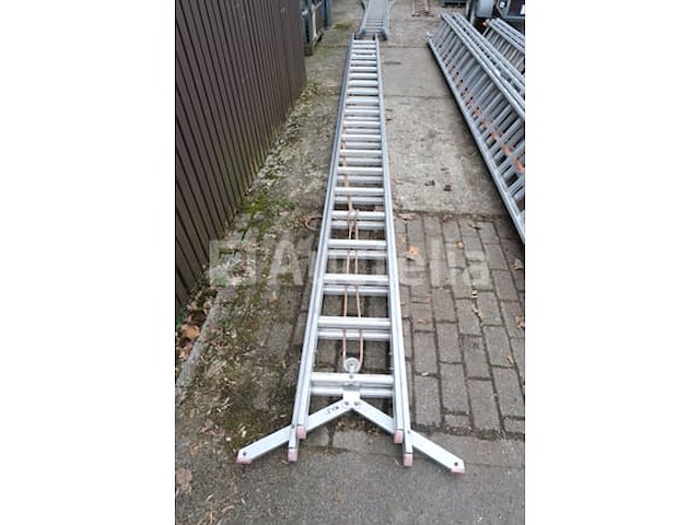 Dubbele aluminium ladder 2x21 - afbeelding 2 van  8