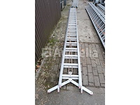 Dubbele aluminium ladder 2x21 - afbeelding 2 van  8