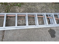 Dubbele aluminium ladder 2x21 - afbeelding 7 van  8