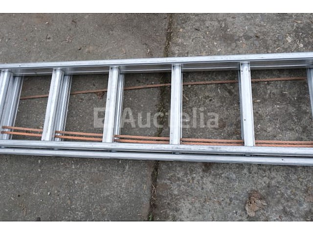 Dubbele aluminium ladder 2x25 - afbeelding 1 van  9