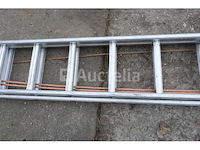 Dubbele aluminium ladder 2x25 - afbeelding 1 van  9