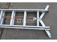 Dubbele aluminium ladder 2x25 - afbeelding 6 van  9