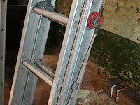 Dubbele aluminium ladder - afbeelding 2 van  4