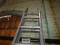 Dubbele aluminium ladder - afbeelding 3 van  4