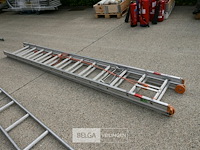 Dubbele aluminium ladder - afbeelding 1 van  4