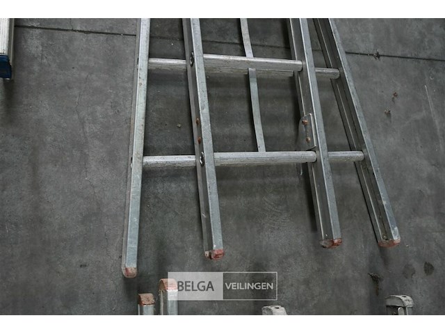 Dubbele aluminium ladder - afbeelding 3 van  3