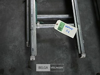 Dubbele aluminium ladder - afbeelding 2 van  3