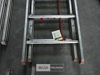 Dubbele aluminium ladder - afbeelding 2 van  4