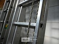 Dubbele aluminium ladder - afbeelding 3 van  4