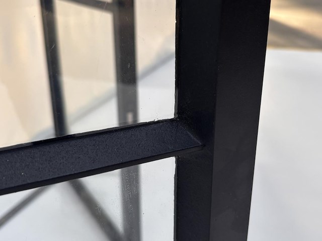 Dubbele assymetrische stalen binnendeur afgemastikeerd - afbeelding 2 van  5