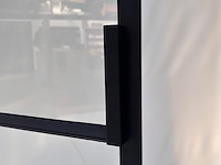 Dubbele assymetrische stalen binnendeur afgemastikeerd - afbeelding 3 van  5