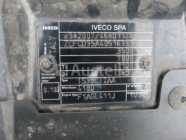 Dubbele cabine pickup, tipper, gereedschapskist iveco 35c jpm (vin:zcfcd35a405163802) - afbeelding 24 van  53