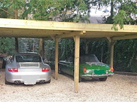 Dubbele carport 750x600x270 cm, vrijstaand