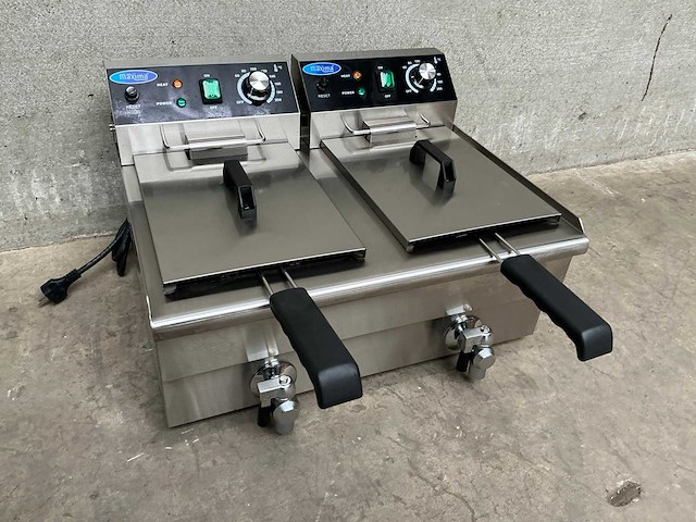 Dubbele elektrische friteuse - afbeelding 1 van  3