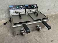 Dubbele elektrische friteuse - afbeelding 1 van  3