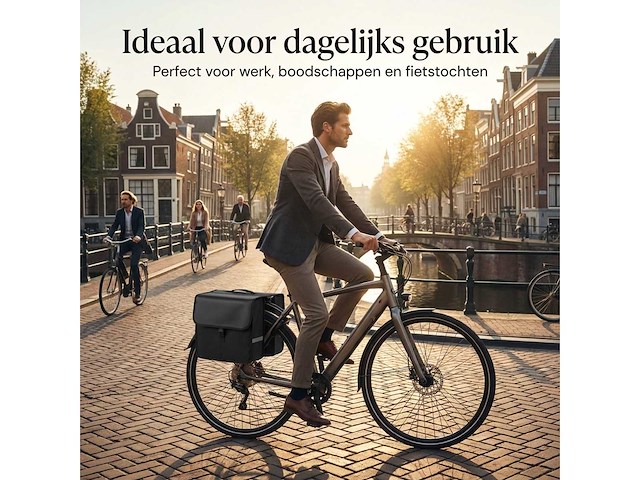 Dubbele fietstas (10x) - afbeelding 4 van  9