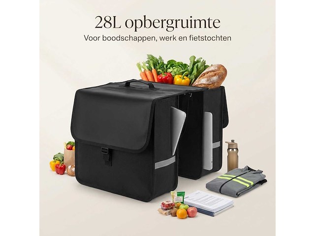 Dubbele fietstas (10x) - afbeelding 8 van  9