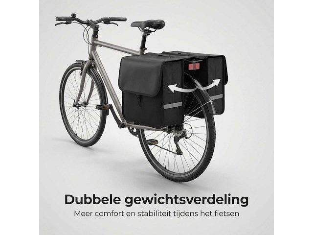 Dubbele fietstas (5x) - afbeelding 2 van  9