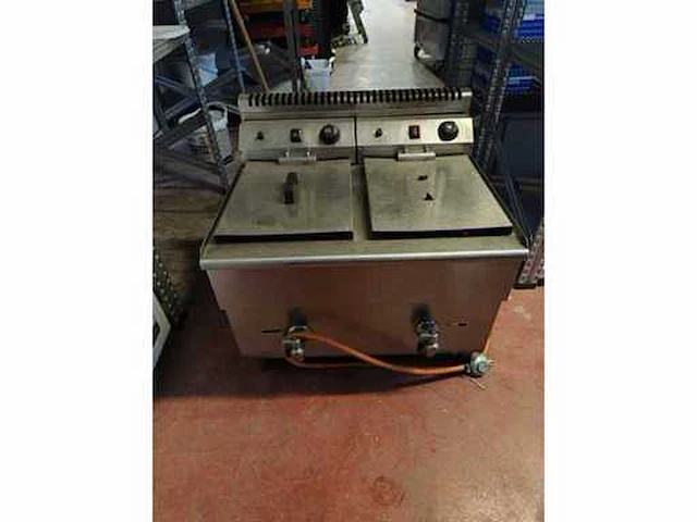 Dubbele friteuse op gas (2x9l) - afbeelding 1 van  2