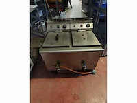 Dubbele friteuse op gas (2x9l)