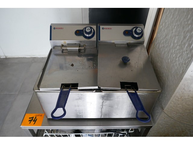 Dubbele friteuse + rvs tafeltje - afbeelding 2 van  4