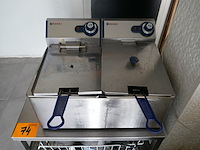 Dubbele friteuse + rvs tafeltje - afbeelding 2 van  4