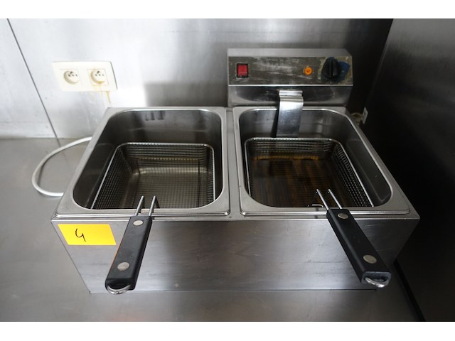 Dubbele friteuse rvs - afbeelding 2 van  3