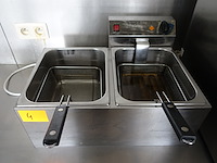 Dubbele friteuse rvs - afbeelding 2 van  3