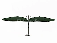 Dubbele hangende parasol donkergroen (2 * 300x400cm) - afbeelding 2 van  3
