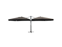 Dubbele hangende parasol zwart (2 * 300x300cm) - afbeelding 1 van  1