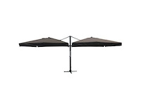 Dubbele hangende parasol zwart (2 * 300x400cm) - afbeelding 3 van  3