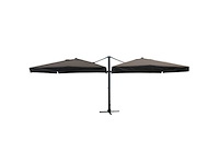 Dubbele hangende parasol zwart (2 * 300x400cm) - afbeelding 1 van  3