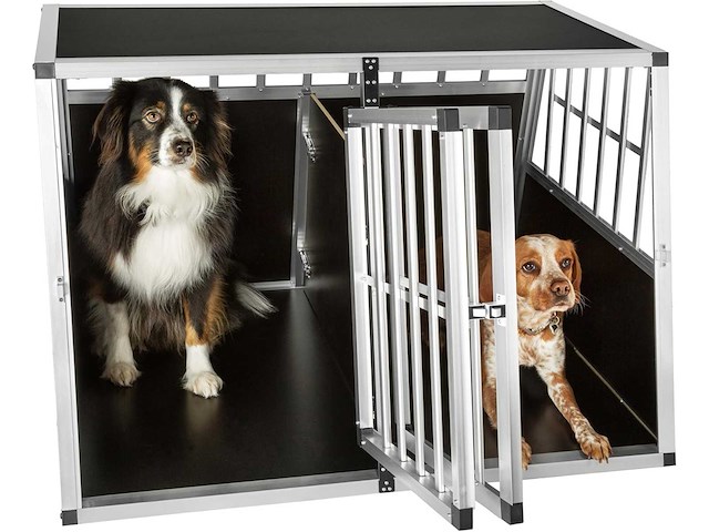 Dubbele hondendrager met hellende achterwand - afbeelding 2 van  9