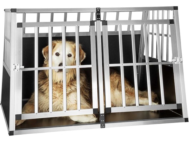 Dubbele hondendrager met hellende achterwand - afbeelding 3 van  9