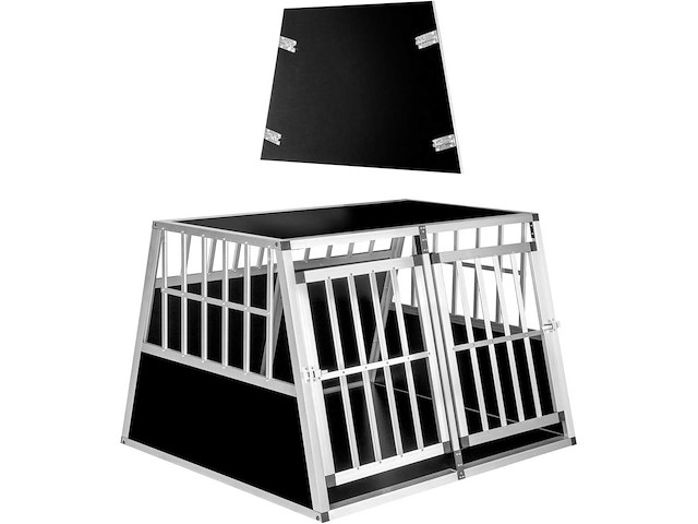 Dubbele hondendrager met hellende achterwand - afbeelding 4 van  9