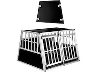 Dubbele hondendrager met hellende achterwand - afbeelding 4 van  9