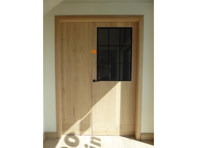 Dubbele houten binnendeur - afbeelding 1 van  2