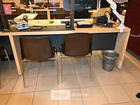 Dubbele houten bureau - afbeelding 2 van  6