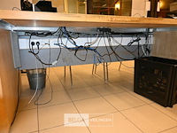 Dubbele houten bureau - afbeelding 5 van  6