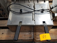 Dubbele inox friteuse profinox - afbeelding 1 van  5