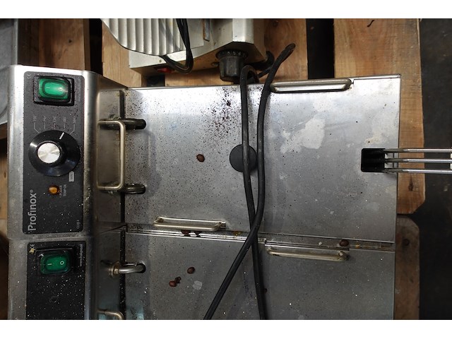 Dubbele inox friteuse profinox - afbeelding 3 van  5