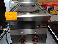 Dubbele inox kookplaat diamond - afbeelding 1 van  2