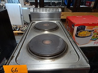 Dubbele inox kookplaat diamond - afbeelding 2 van  2