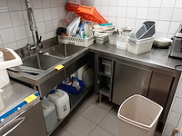 Dubbele inox spoelbak - afbeelding 1 van  7